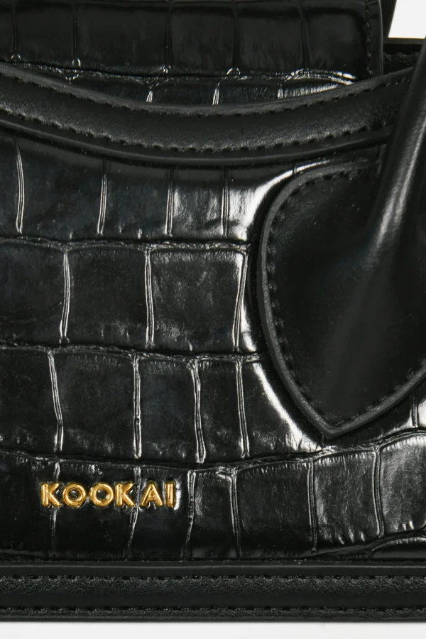KOOKAÏ BAG TINY CROCO Black Cheap