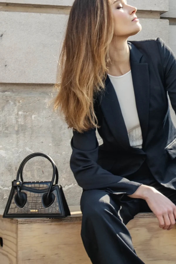 KOOKAÏ BAG TINY CROCO Black Cheap