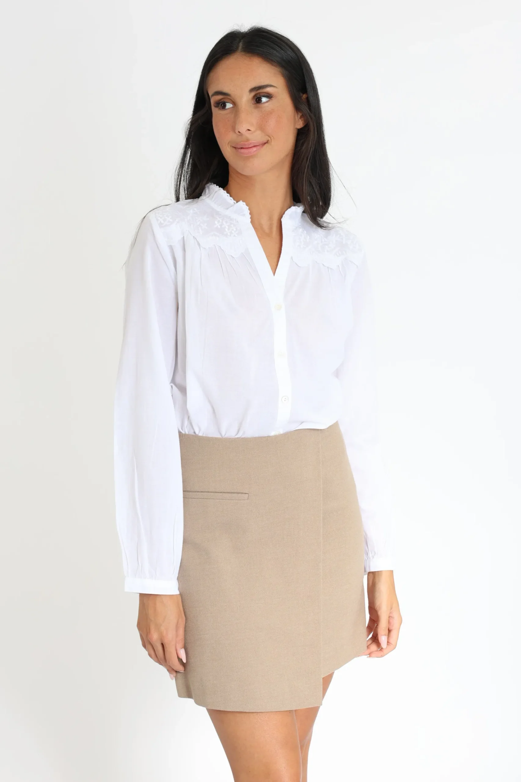 blouse_chemise_cleo_blanc_0.webp KOOKAÏ BLOUSE CHEMISE CLEO Blanc New