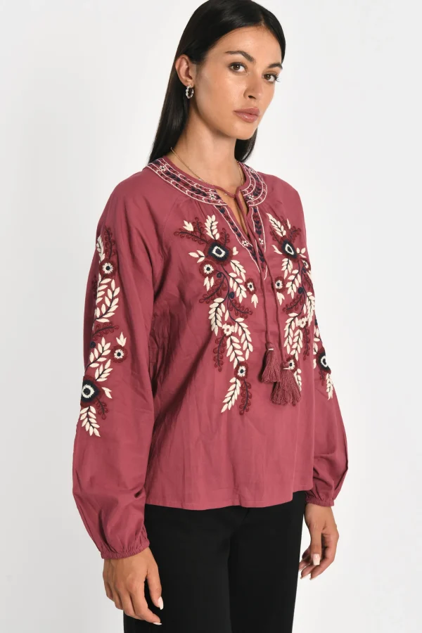 KOOKAÏ BLOUSE HANNAH BOIS DE ROSE Boisderose Sale