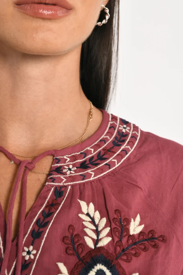 KOOKAÏ BLOUSE HANNAH BOIS DE ROSE Boisderose Sale