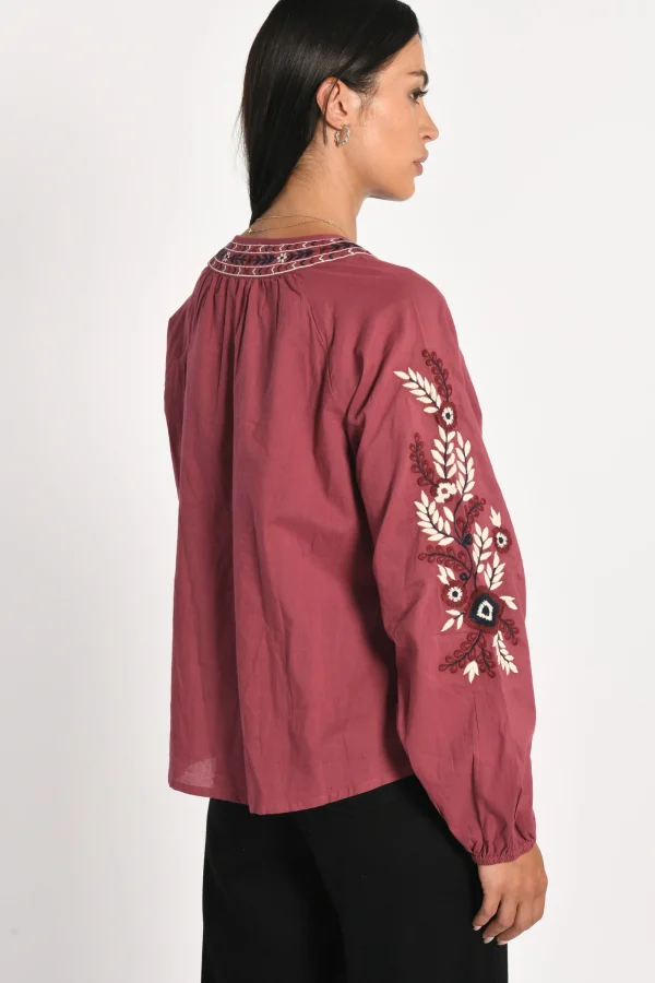 KOOKAÏ BLOUSE HANNAH BOIS DE ROSE Boisderose Sale