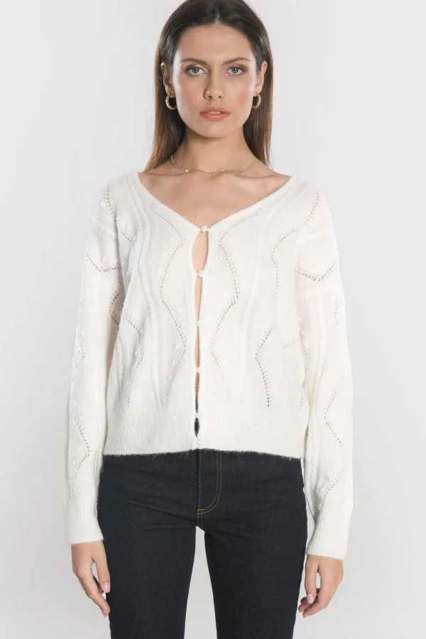 KOOKAÏ CARDIGAN MONICA Ecru New