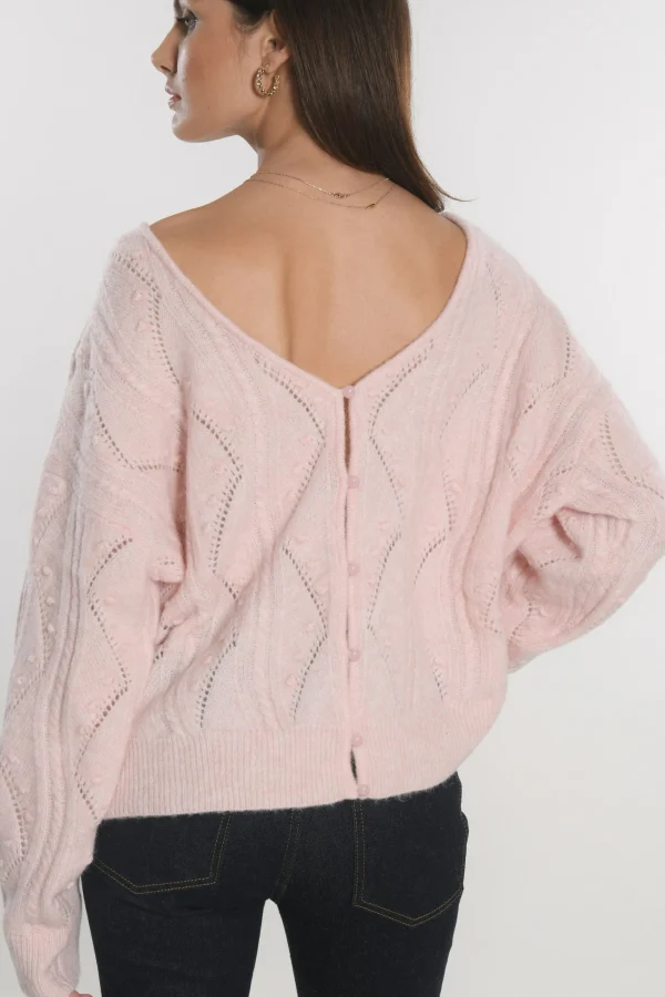 KOOKAÏ CARDIGAN MONICA ROSE PALE Rosepale Outlet