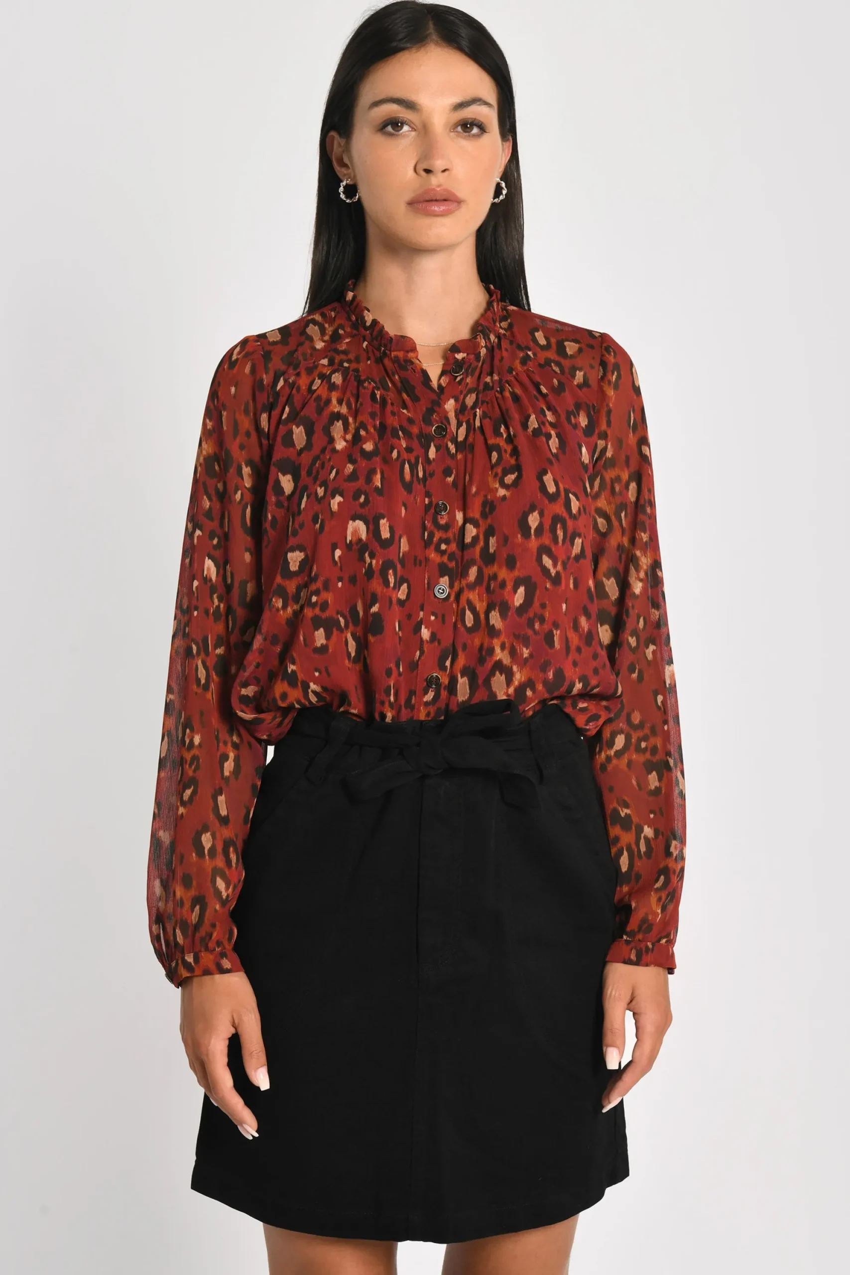 chemise_lopard_mina_borde_0.webp KOOKAÏ CHEMISE LÉOPARD MINA Bordeaux Cheap