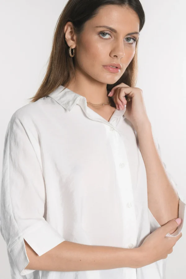 KOOKAÏ CHEMISE OVERSIZE LILOU OFF WHITE Offwhite Online