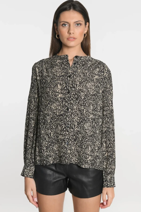 KOOKAÏ CHEMISIER BIANCA Noir Best Sale