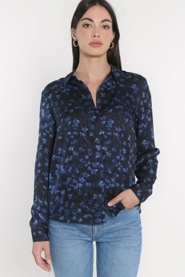 KOOKAÏ CHEMISIER BLOUSE CAMILLE Marine Flash Sale