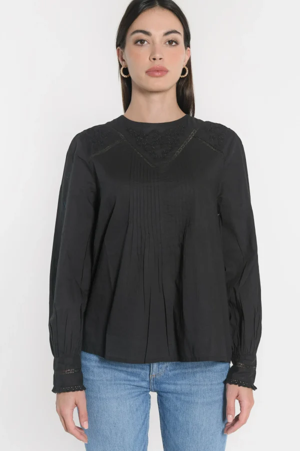 KOOKAÏ CHEMISIER BLOUSE HELENA Noir Fashion