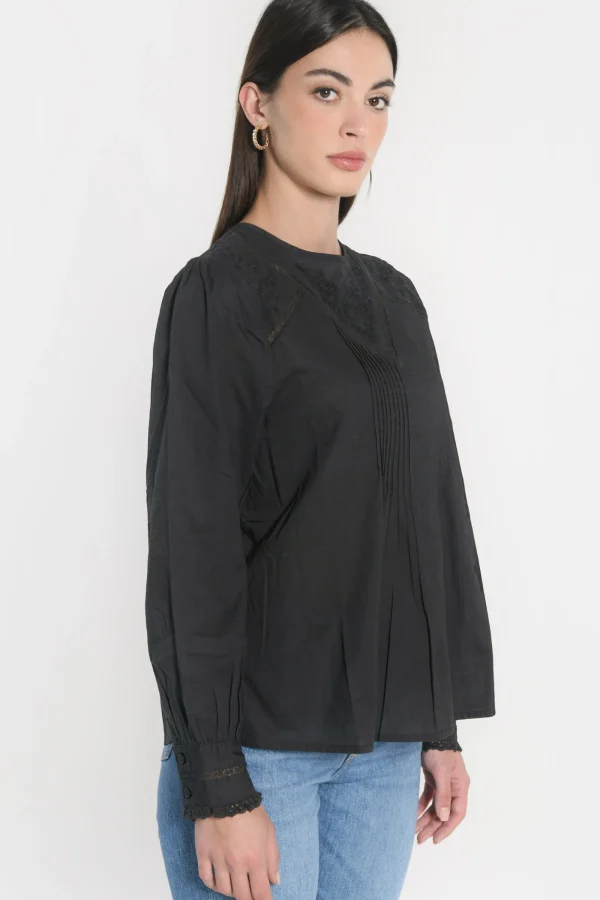 KOOKAÏ CHEMISIER BLOUSE HELENA Noir Fashion