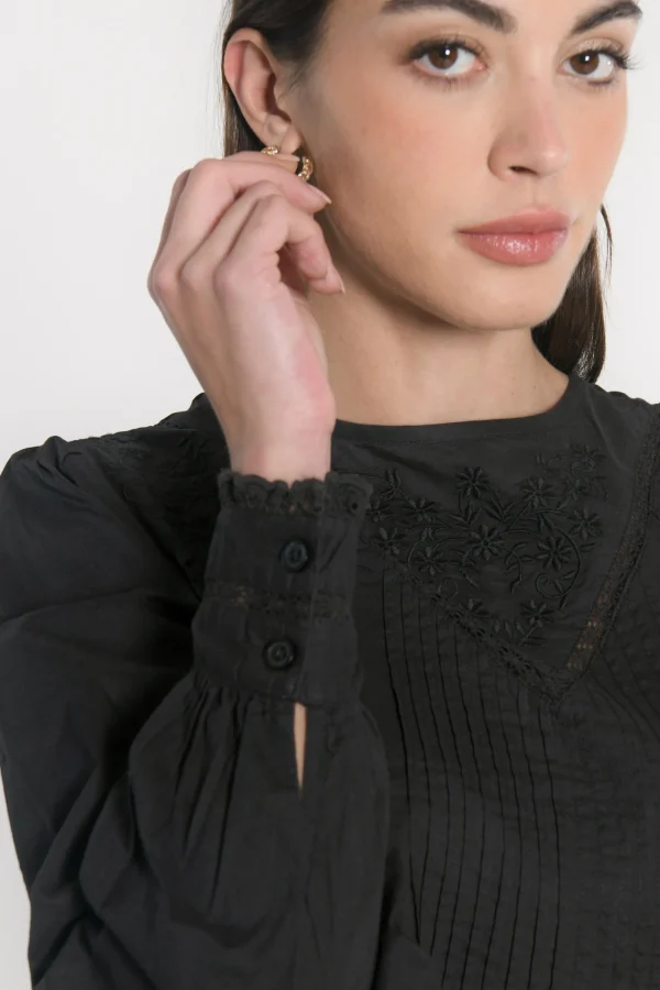 KOOKAÏ CHEMISIER BLOUSE HELENA Noir Fashion