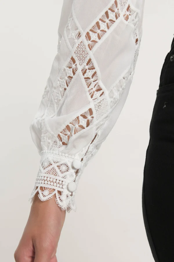 KOOKAÏ CHEMISIER BLOUSE KELLY Blanc New