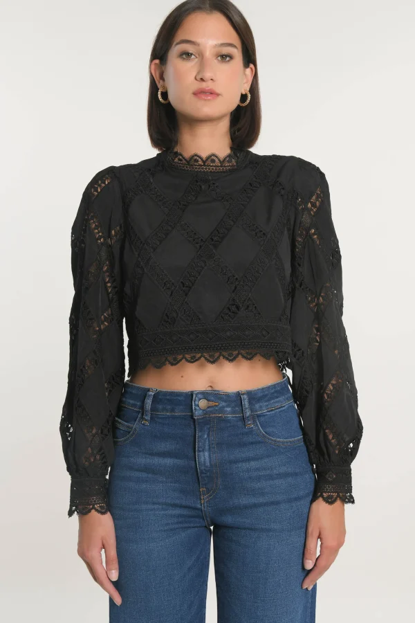 KOOKAÏ CHEMISIER BLOUSE KELLY Noir Cheap