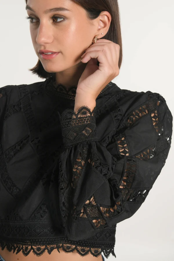 KOOKAÏ CHEMISIER BLOUSE KELLY Noir Cheap