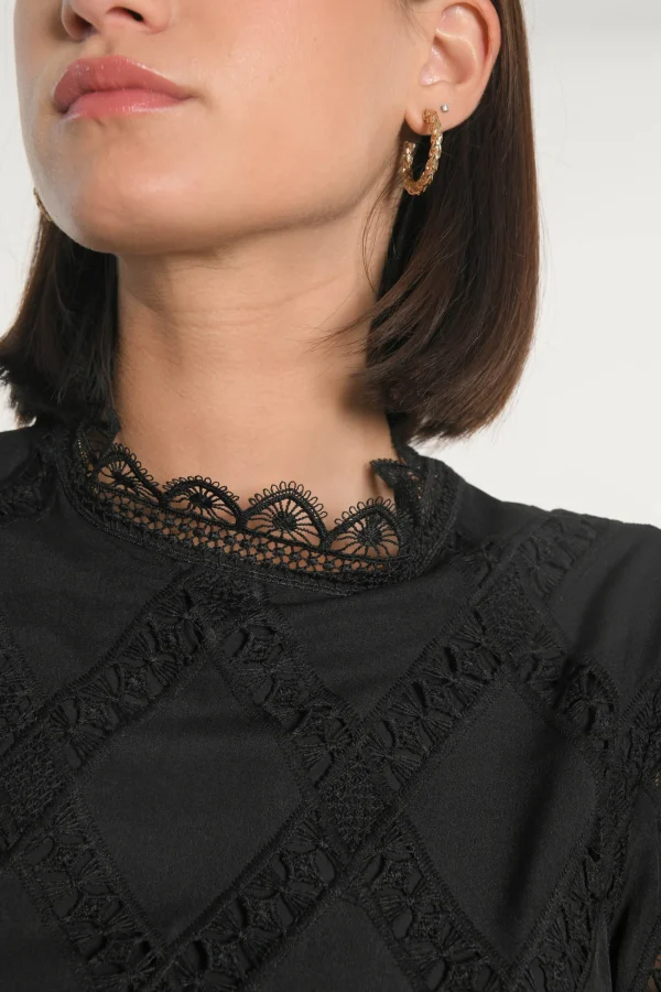 KOOKAÏ CHEMISIER BLOUSE KELLY Noir Cheap