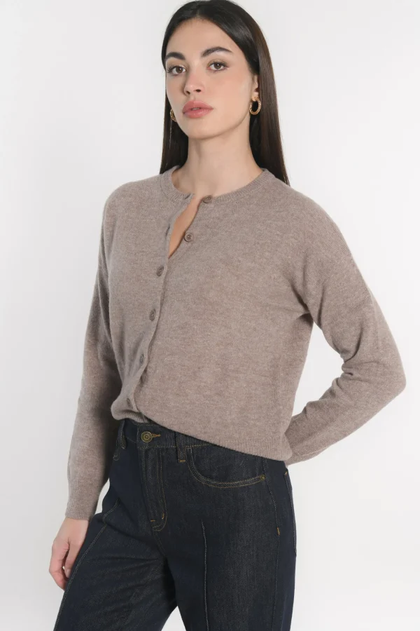 KOOKAÏ GILET ANITA BEIGE CHINÉ Beigechine Best Sale