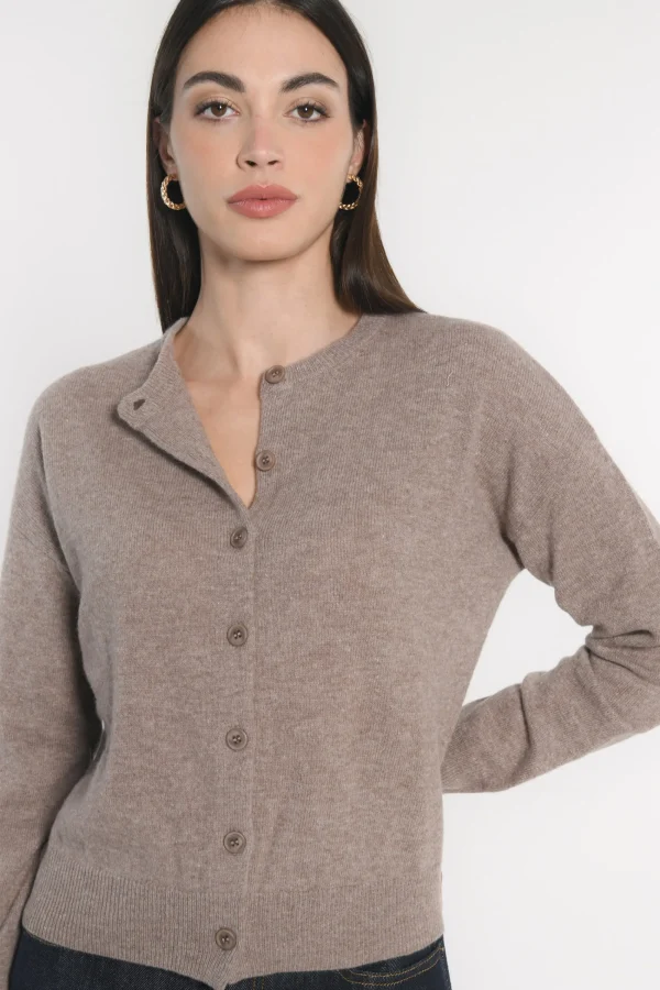 KOOKAÏ GILET ANITA BEIGE CHINÉ Beigechine Best Sale