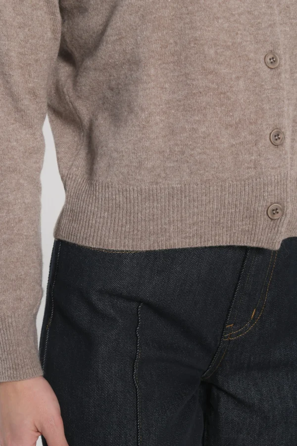 KOOKAÏ GILET ANITA BEIGE CHINÉ Beigechine Best Sale