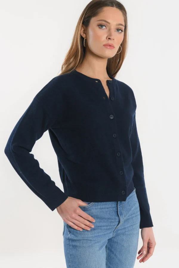 KOOKAÏ GILET ANITA Navy Flash Sale