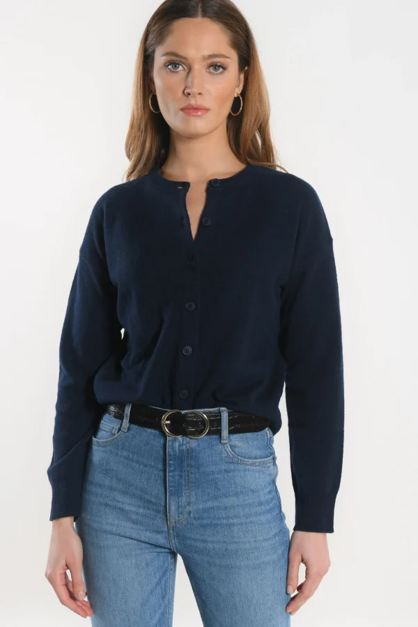 KOOKAÏ GILET ANITA Navy Flash Sale