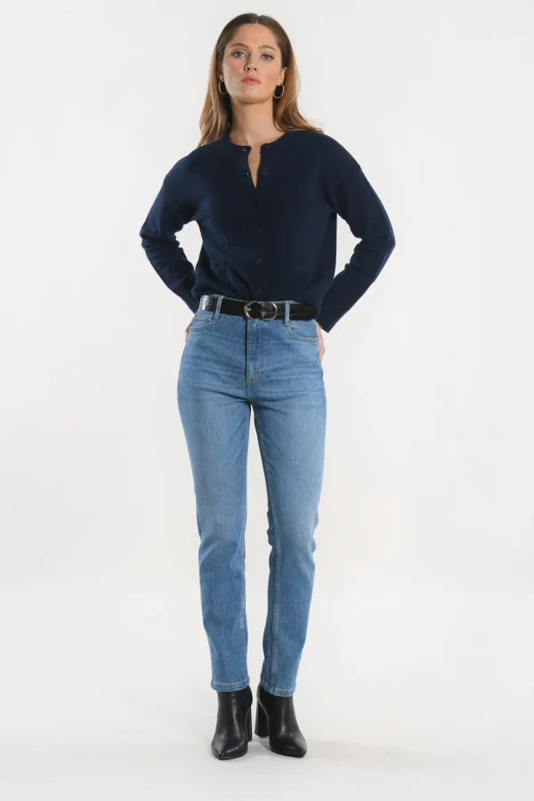 KOOKAÏ GILET ANITA Navy Flash Sale