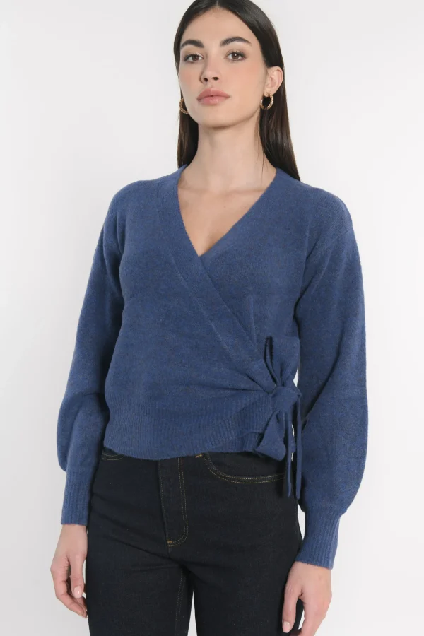 KOOKAÏ GILET CACHE COEUR CONNIE Cobalt Flash Sale