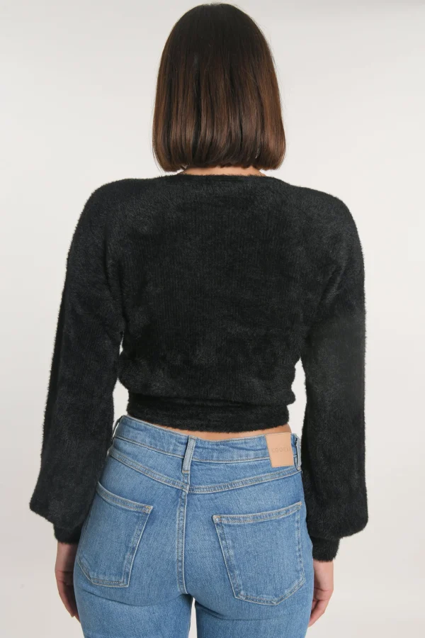 KOOKAÏ GILET CACHE-CŒUR MYLO Noir Cheap