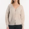 KOOKAÏ GILET COURT - SOLANGE - BEIGE CHINE Beigechine Flash Sale