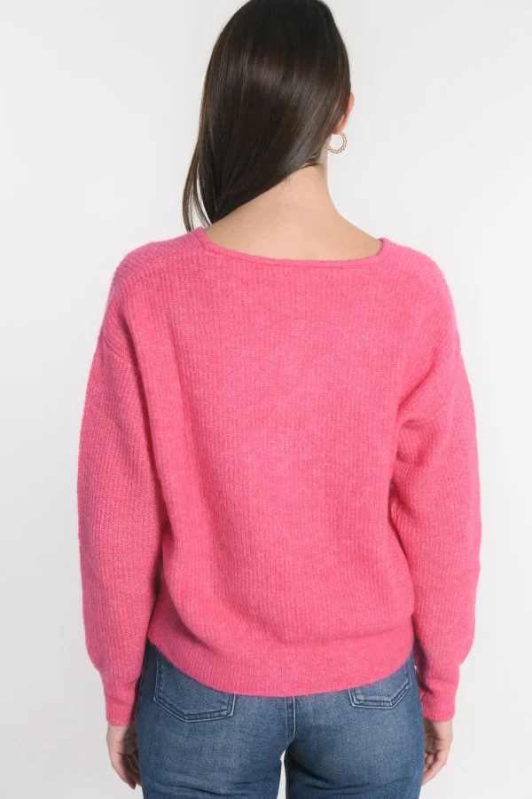 KOOKAÏ GILET COURT SOLANGE Fushia Shop