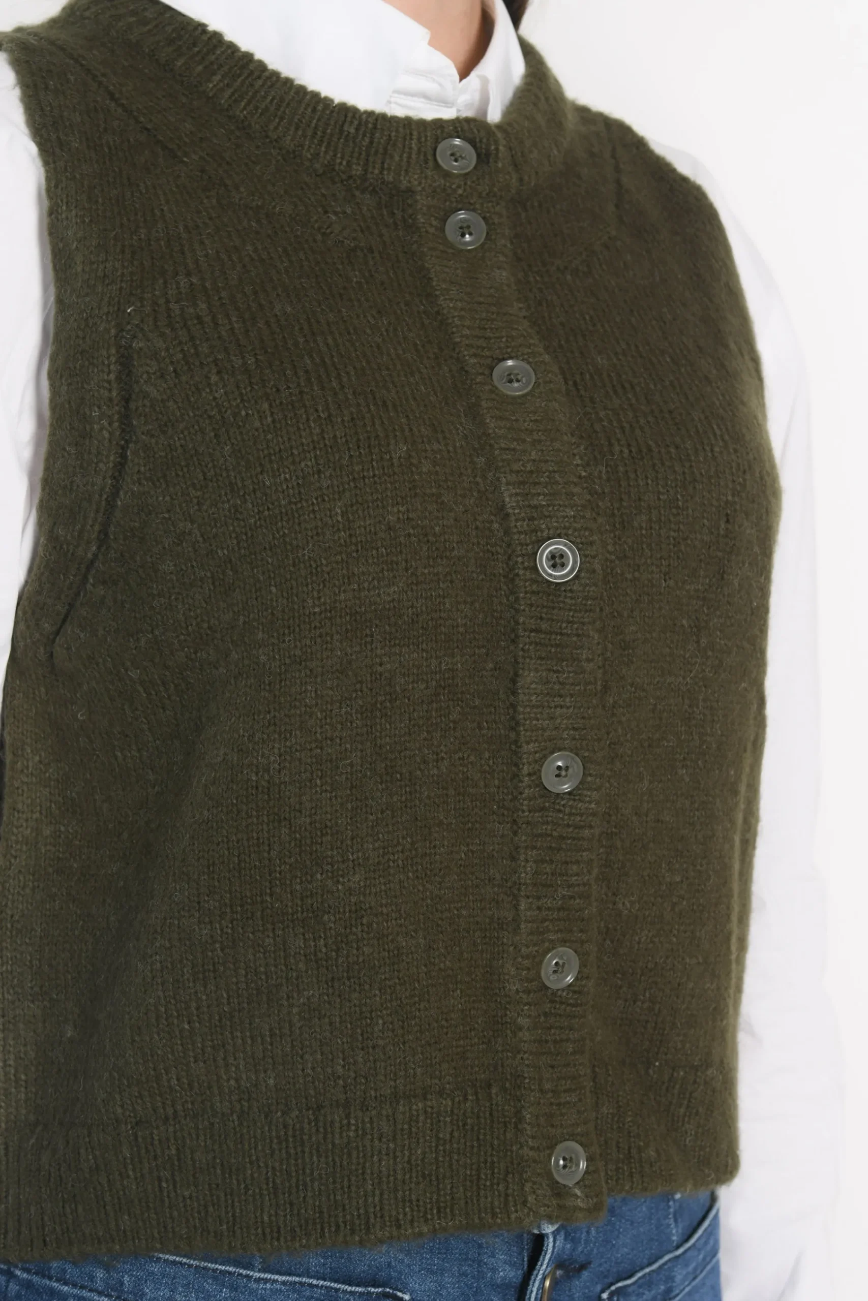 gilet_joana_kaki_3.webp KOOKAÏ GILET JOANA Kaki Cheap