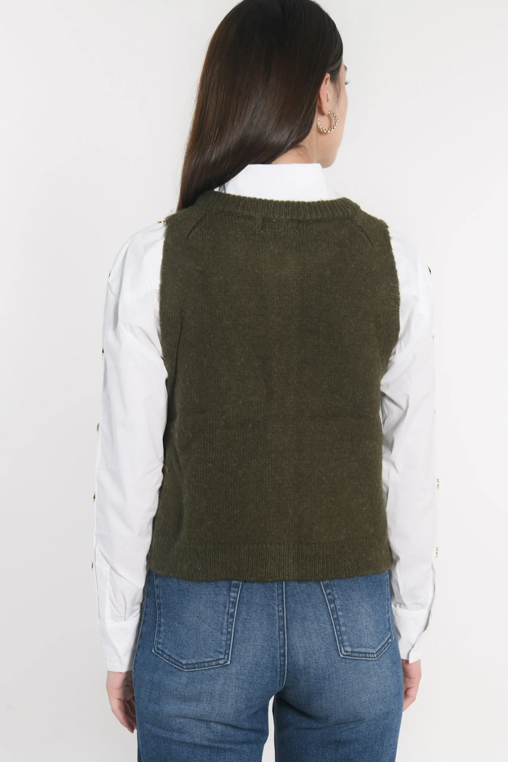 gilet_joana_kaki_5.webp KOOKAÏ GILET JOANA Kaki Cheap