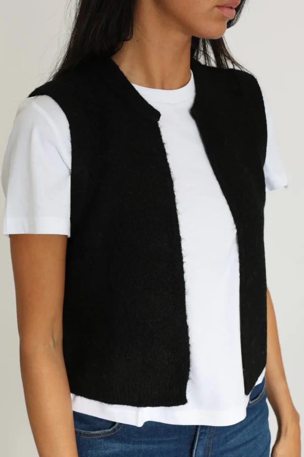 KOOKAÏ GILET LAURENCE Noir New