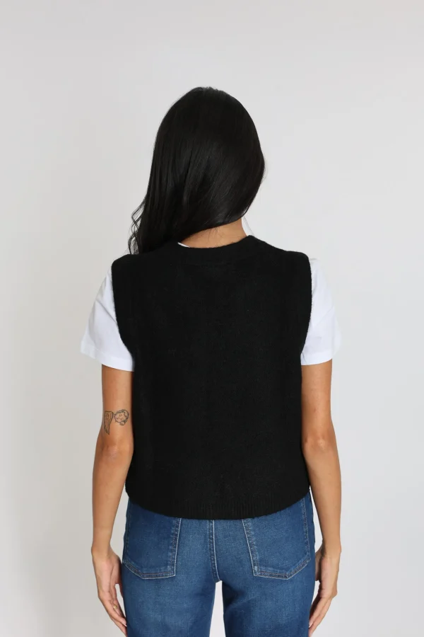 KOOKAÏ GILET LAURENCE Noir New