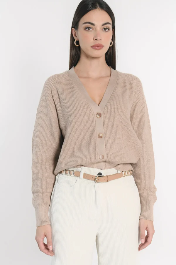 KOOKAÏ GILET LOU Camel Flash Sale