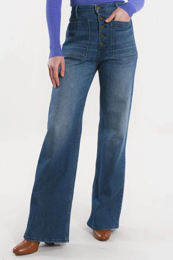 KOOKAÏ JEAN FLARE JENNY Stone Outlet