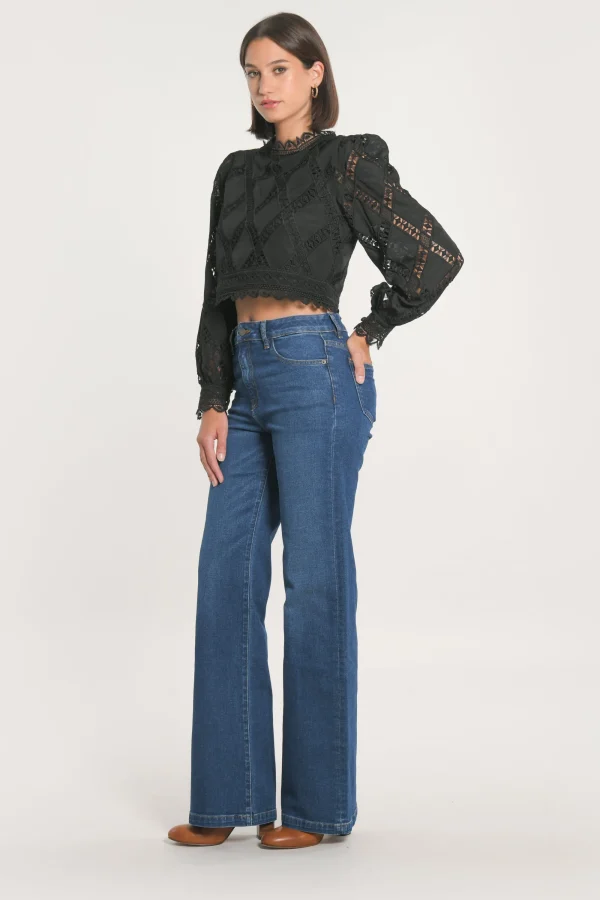 KOOKAÏ JEAN LARGE COTON RECYCLÉ ERA DOUBLE STONE Doublestone Fashion