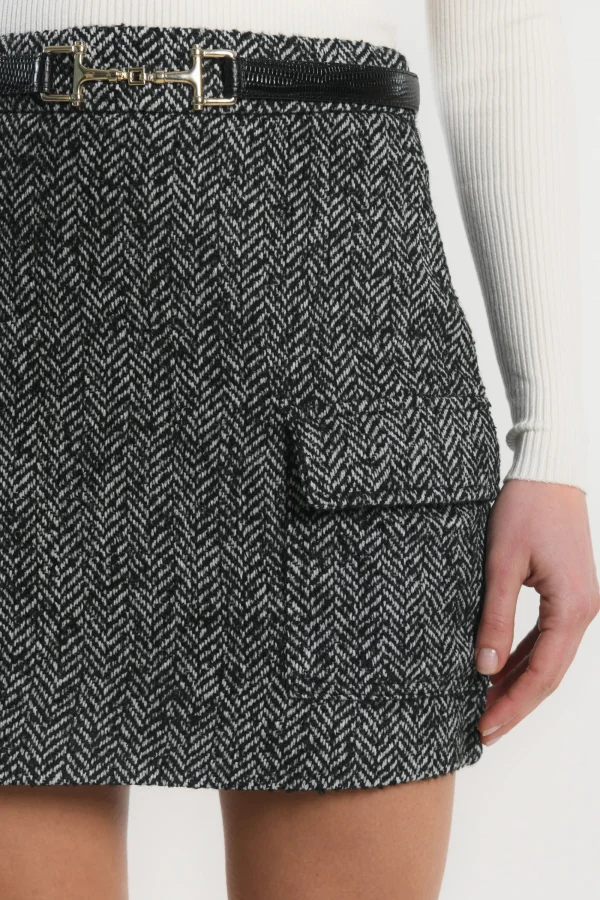 KOOKAÏ JUPE - NINO - NOIR/BLANC Noirblanc Store