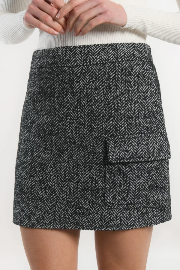 KOOKAÏ JUPE - NINO - NOIR/BLANC Noirblanc Store