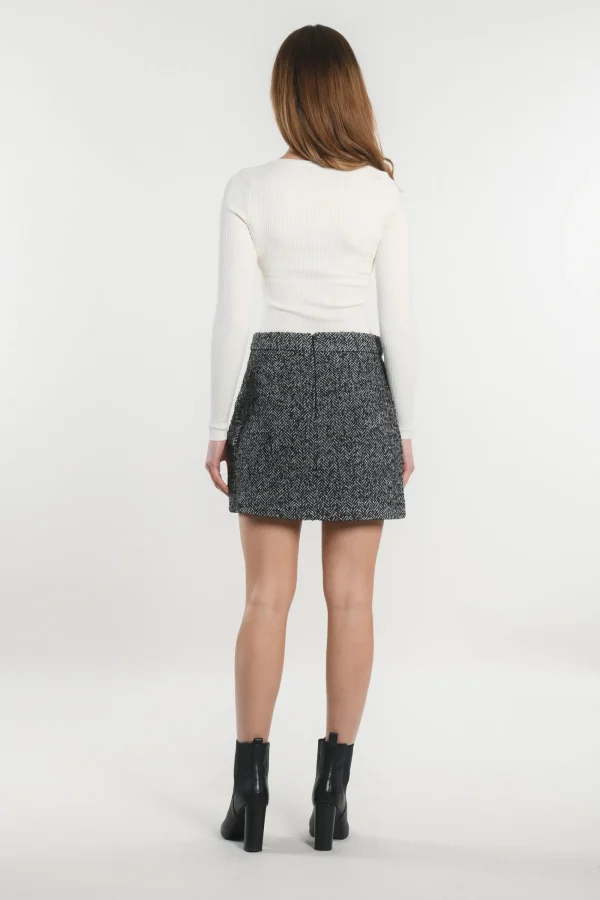 KOOKAÏ JUPE - NINO - NOIR/BLANC Noirblanc Store