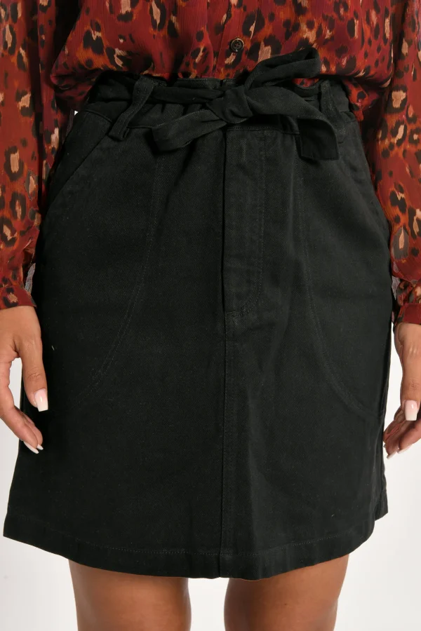 KOOKAÏ JUPE COURTE SUN Noir Fashion