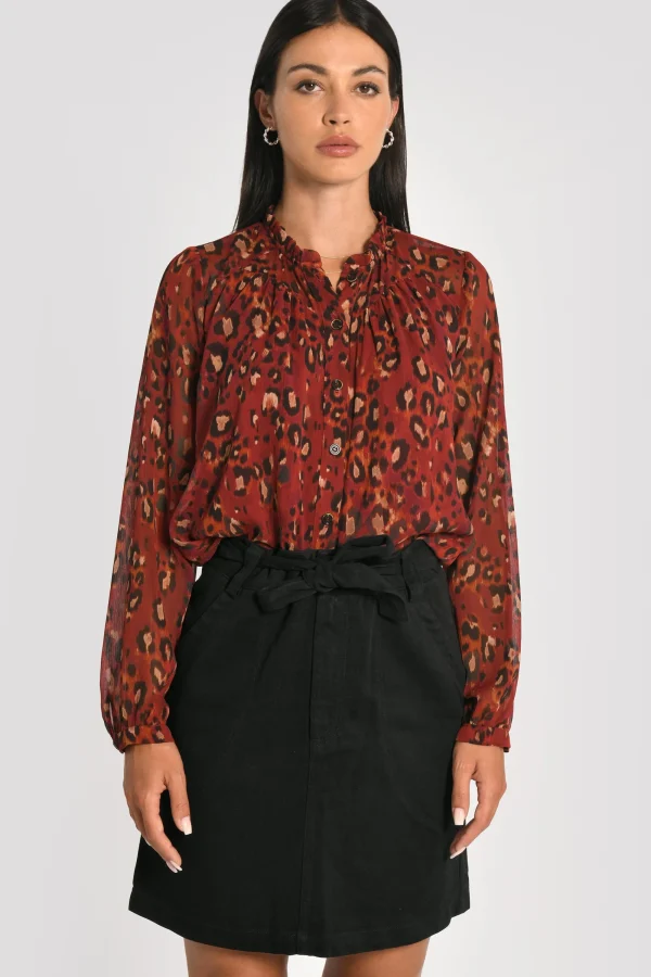 KOOKAÏ JUPE COURTE SUN Noir Fashion