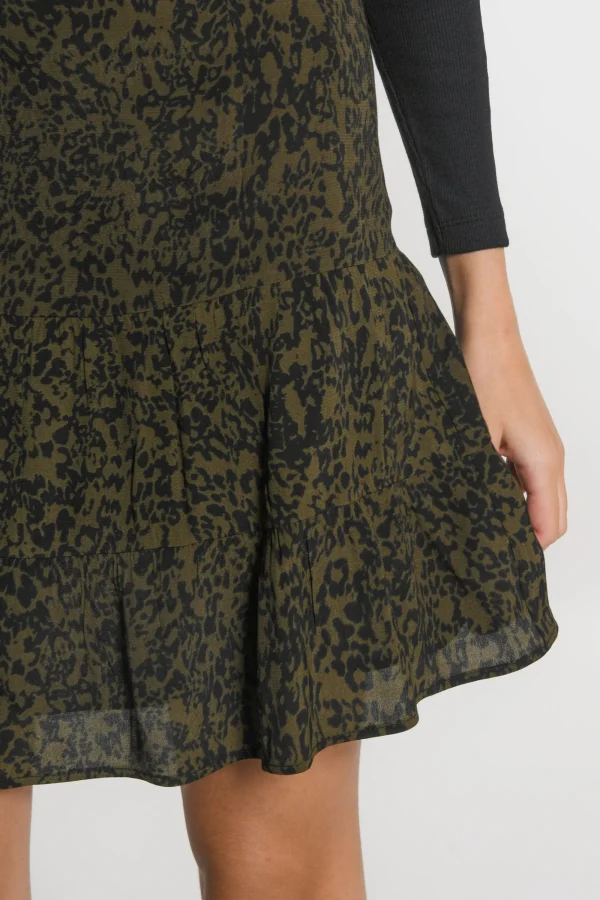 KOOKAÏ JUPE COURTE VITTORIA Kaki Clearance