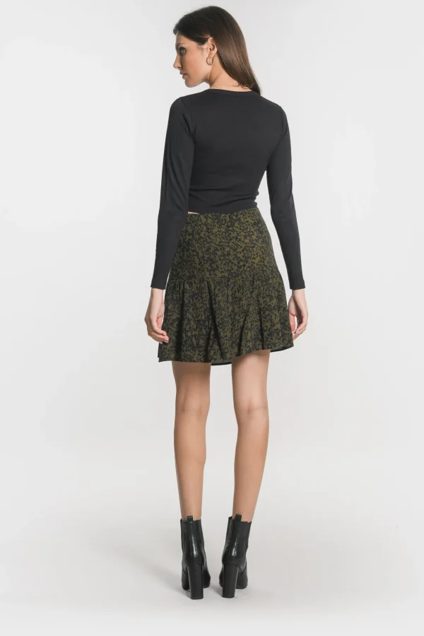 KOOKAÏ JUPE COURTE VITTORIA Kaki Clearance