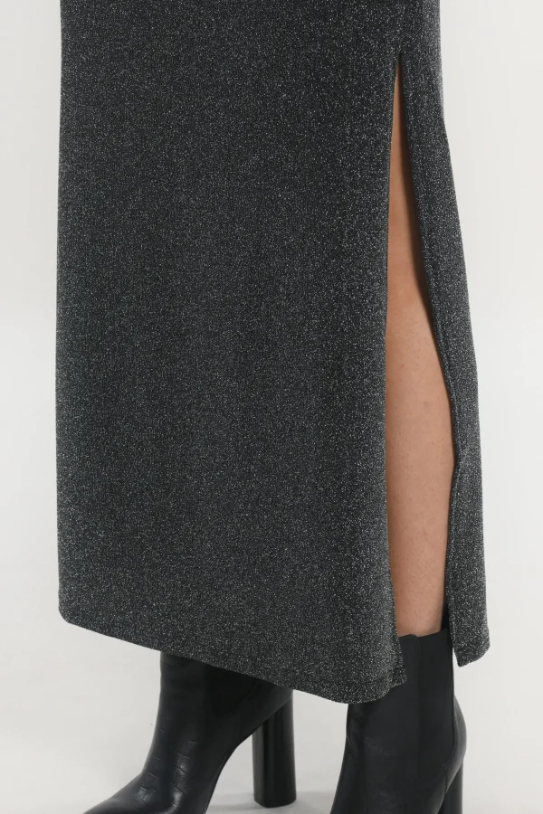 KOOKAÏ JUPE LONGUE - SAYA - Gris Discount