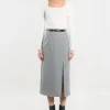 KOOKAÏ JUPE MIDI - SAM - Gris Best