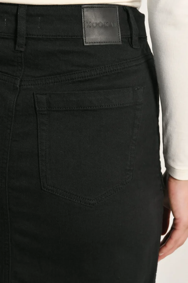 KOOKAÏ JUPE MIDI SPORTSWEAR THADEE Noir Fashion