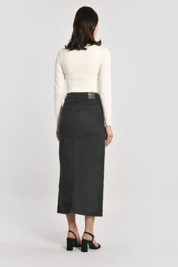 KOOKAÏ JUPE MIDI SPORTSWEAR THADEE Noir Fashion