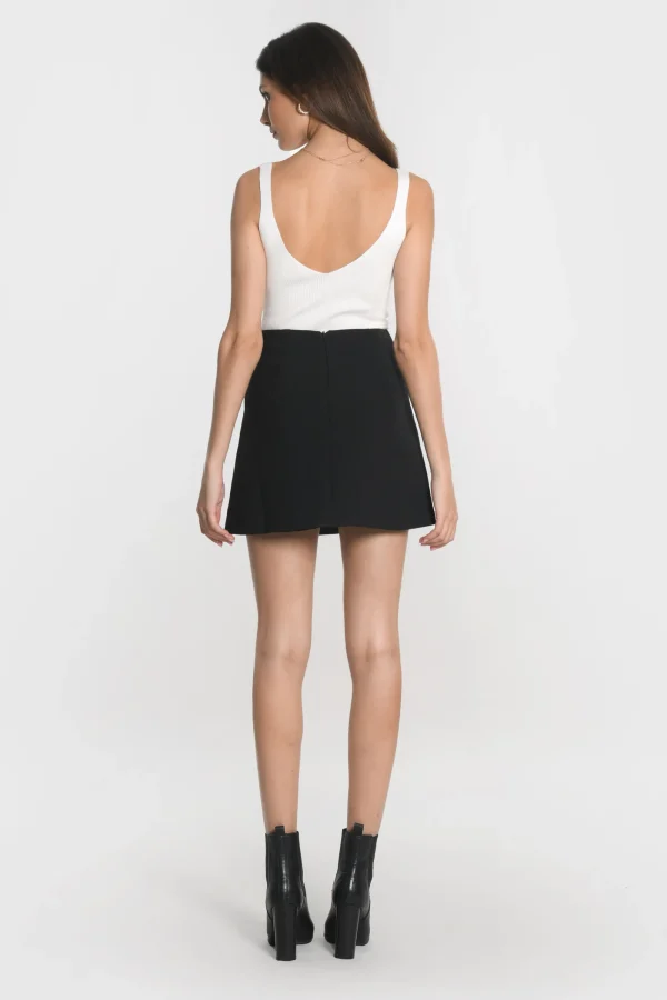 KOOKAÏ JUPE MINI CARLA Noir Clearance