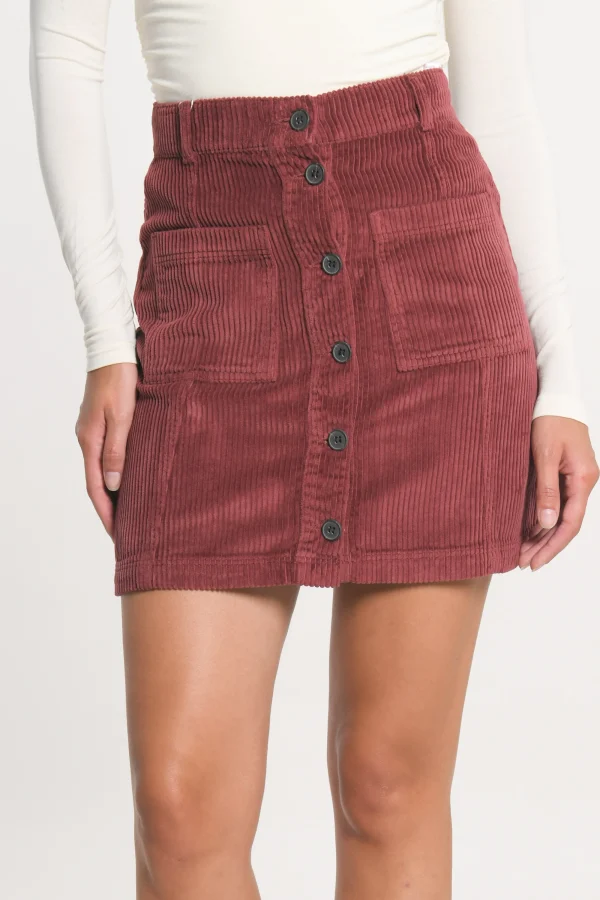 KOOKAÏ JUPE VELOURS SUZANNE Bordeaux Online