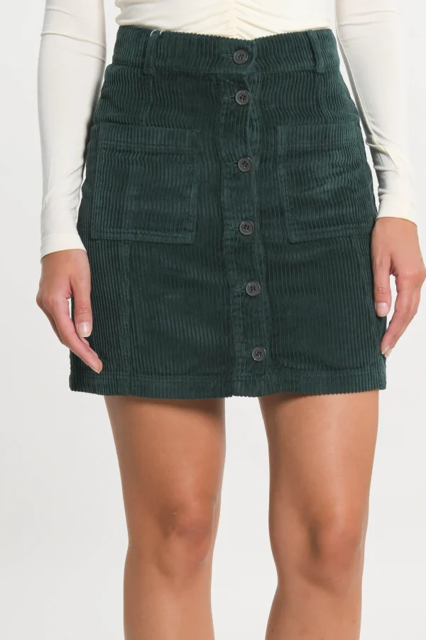 KOOKAÏ JUPE VELOURS SUZANNE Emeraude Cheap